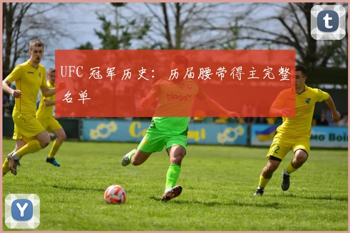 UFC 冠军历史:历届腰带得主完整名单